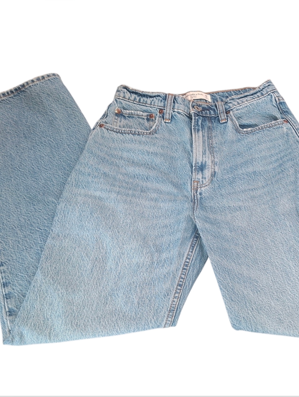 Abercrombie & Fitch Light Blue High-Rise Jeans